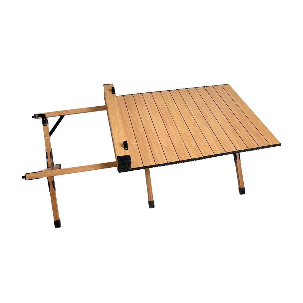 โต๊ะพับตั้งแคมป์ SPRING WOOD GRAIN 120X60 ซม. สีน้ำตาลอ่อน