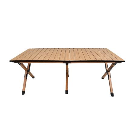 โต๊ะพับตั้งแคมป์ SPRING WOOD GRAIN 120X60 ซม. สีน้ำตาลอ่อน_1
