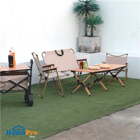 โต๊ะพับตั้งแคมป์ SPRING WOOD GRAIN 120X60 ซม. สีน้ำตาลอ่อน_7