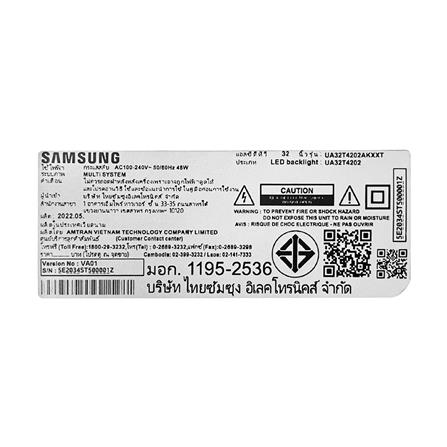 ทีวีแอลอีดี 32 นิ้ว SAMSUNG (HD, LED, TIZEN) UA32T4202AKXXT_4