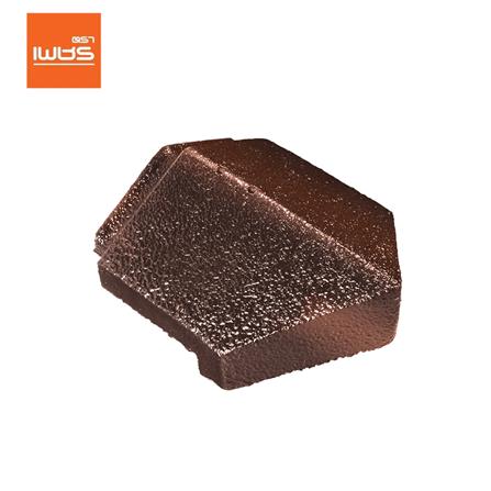 ครอบปิดปลายสันตะเข้ อดามัส แบบเรียบ ตราเพชร 21.5x27x3.4 ซม. สีน้ำตาลประกายอำไพ_0