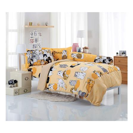 ชุดผ้าปูที่นอน 6 ฟุต 6 ชิ้น TULIP ทูนหัวของบ่าว 60204-DLC079