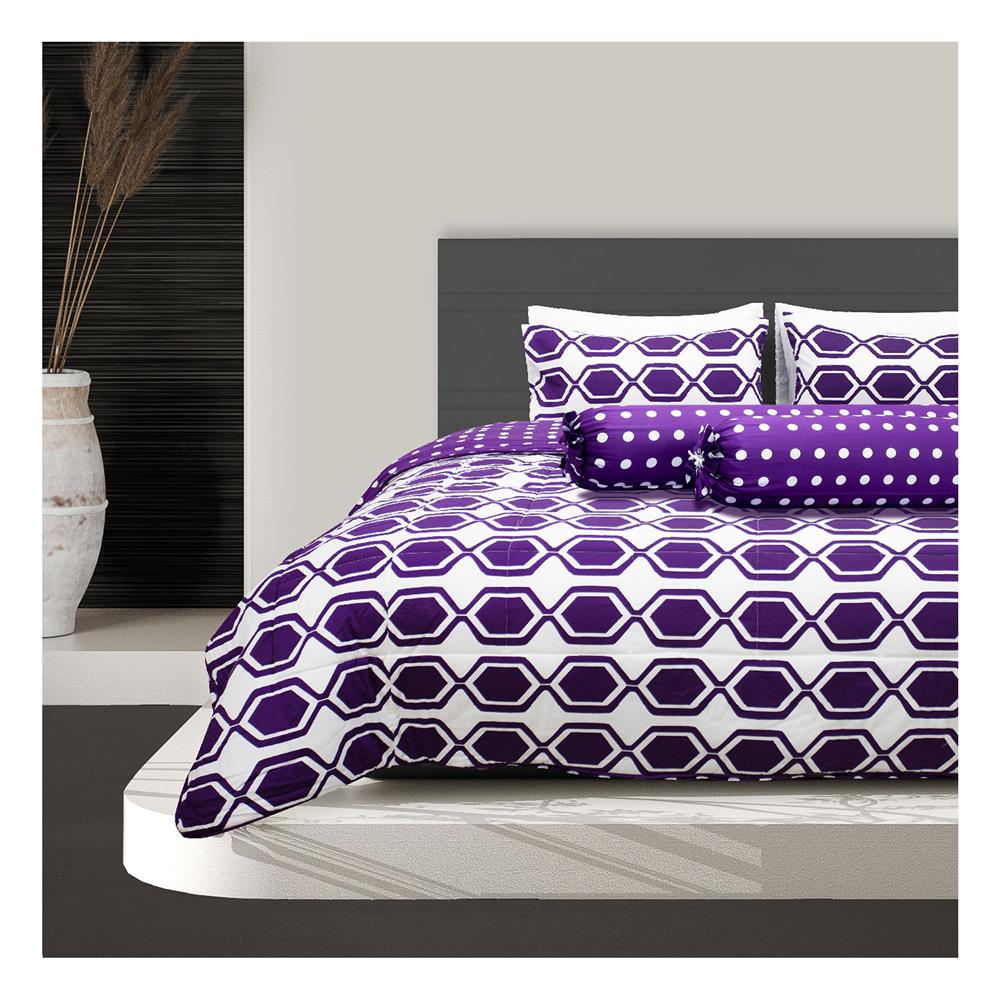 ชุดผ้าปูที่นอน 6 ฟุต 5 ชิ้น PICASSO PB สี LOOK