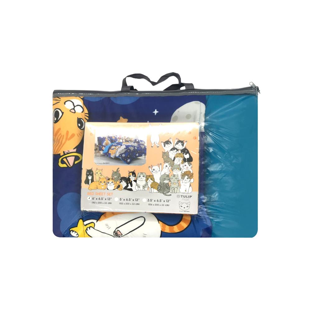 ชุดผ้าปูที่นอน 6 ฟุต 6 ชิ้น TULIP ทูนหัวของบ่าว 60204-DLC077