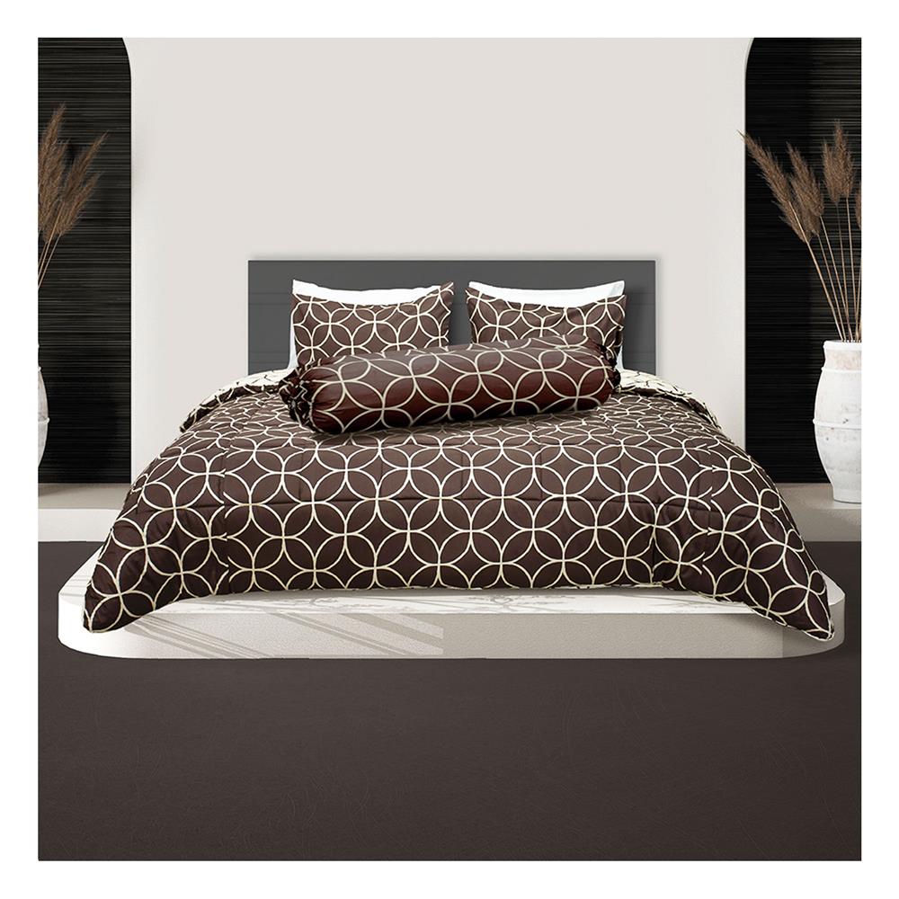 ชุดผ้าปูที่นอน 6 ฟุต 5 ชิ้น PICASSO PB สี COIN BROWN