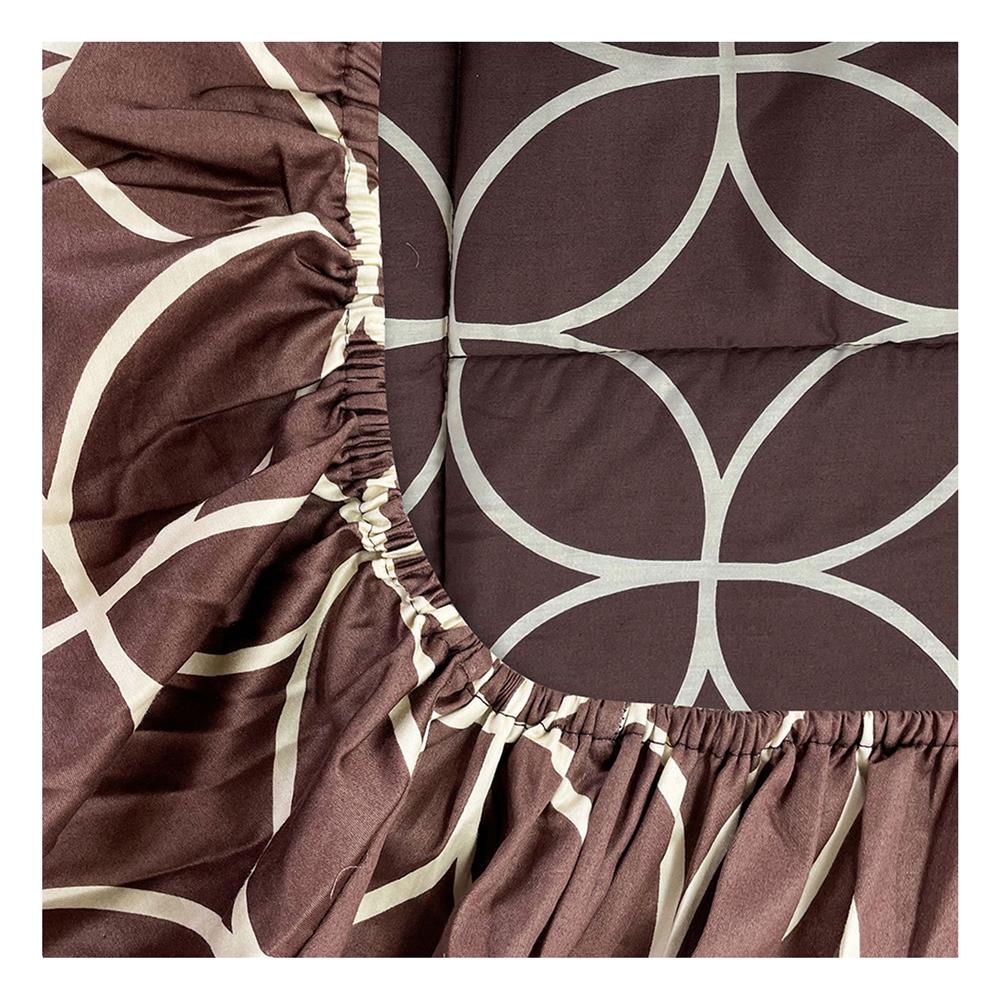 ชุดผ้าปูที่นอน 6 ฟุต 5 ชิ้น PICASSO PB สี COIN BROWN