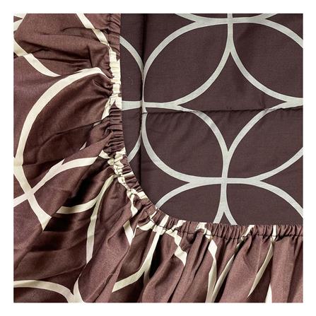 ชุดผ้าปูที่นอน 6 ฟุต 5 ชิ้น PICASSO PB สี COIN BROWN_2