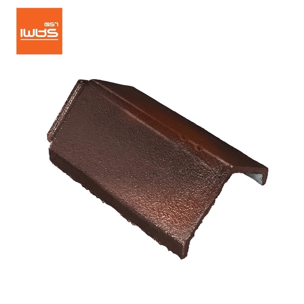 ครอบสันหลังคา อดามัส แบบเรียบ ตราเพชร 35.7x25x14.7 ซม. สีน้ำตาลประกายอำไพ