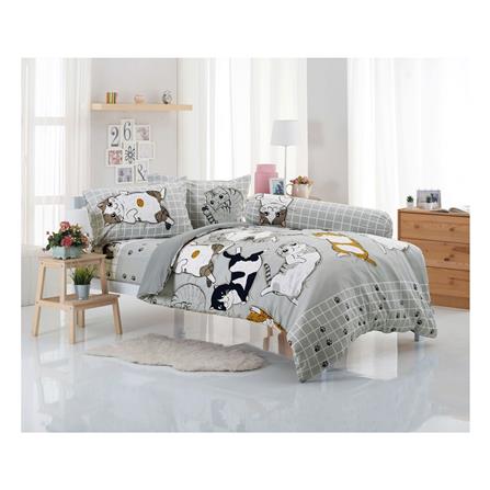 ชุดผ้าปูที่นอน 6 ฟุต 6 ชิ้น TULIP ทูนหัวของบ่าว 60204-DLC078