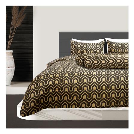 ชุดผ้าปูที่นอน 6 ฟุต 5 ชิ้น PICASSO PB สี SHARP BROWN