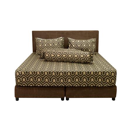 ชุดผ้าปูที่นอน 6 ฟุต 5 ชิ้น PICASSO PB สี SHARP BROWN_1