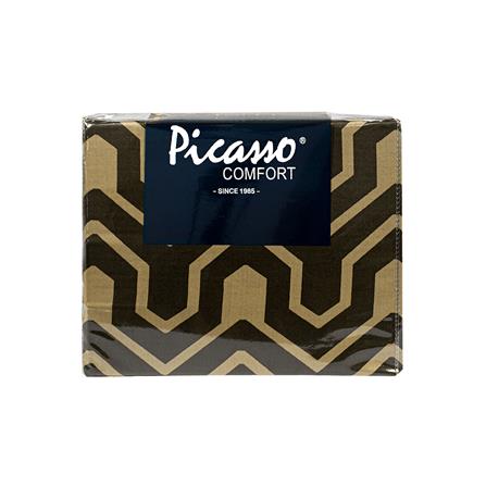 ชุดผ้าปูที่นอน 6 ฟุต 5 ชิ้น PICASSO PB สี SHARP BROWN_4