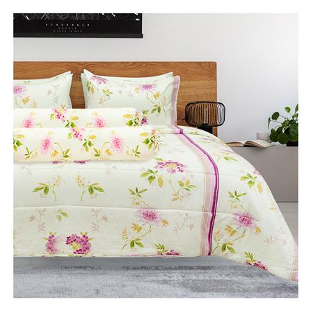 ชุดผ้าปูที่นอน 6 ฟุต 5 ชิ้น PICASSO PB สี PINK FLOWER_0