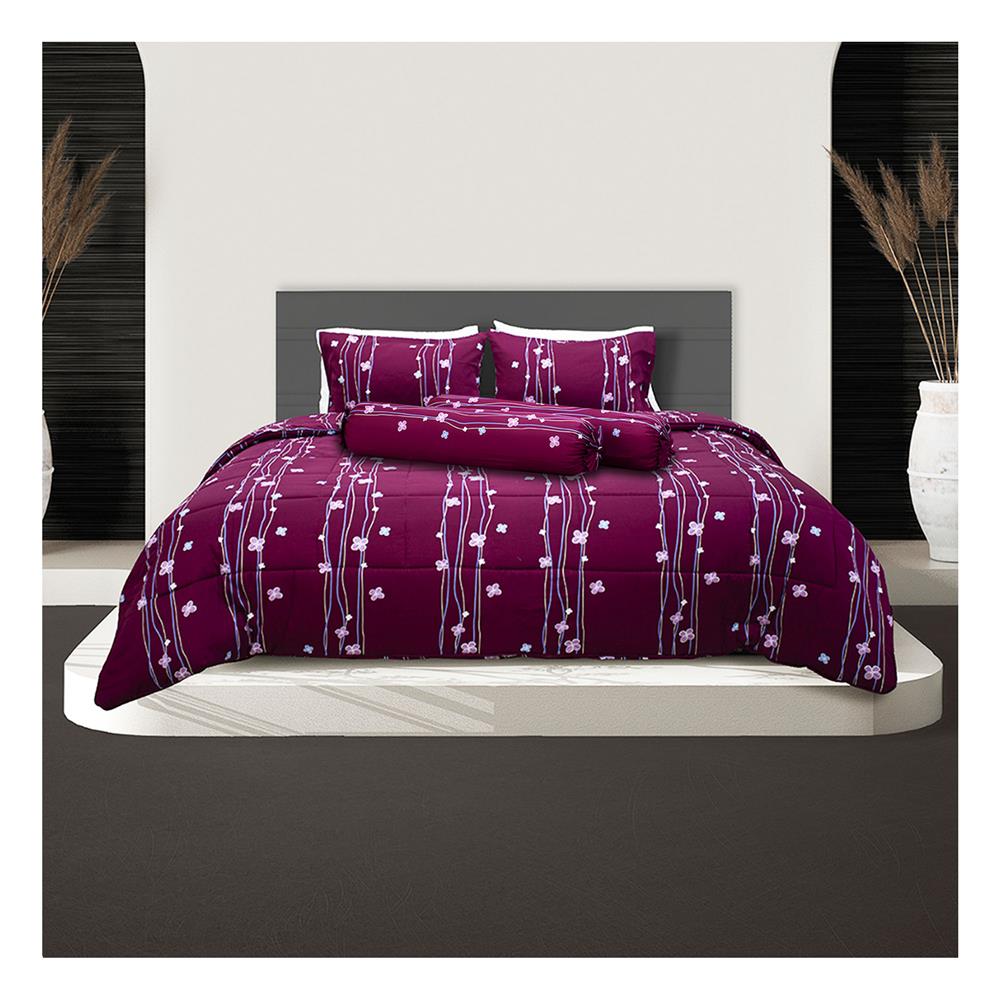 ชุดผ้าปูที่นอน 6 ฟุต 5 ชิ้น PICASSO PB สี BONITA VIOLET
