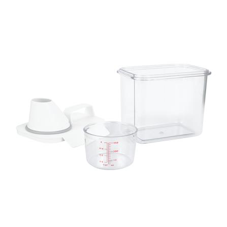 ขวดพลาสติกรีฟิลพร้อมฝาตวง STACKO 1100 มล. 12.6X7.7X17.5 ซม. สีขาว_3