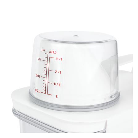 ขวดพลาสติกรีฟิลพร้อมฝาตวง STACKO 1100 มล. 12.6X7.7X17.5 ซม. สีขาว_4