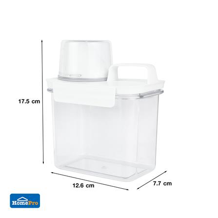 ขวดพลาสติกรีฟิลพร้อมฝาตวง STACKO 1100 มล. 12.6X7.7X17.5 ซม. สีขาว_10