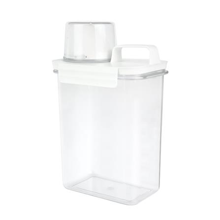 ขวดพลาสติกรีฟิลพร้อมฝาตวง STACKO 1800 มล. 12.6X7.7X24 ซม. สีขาว