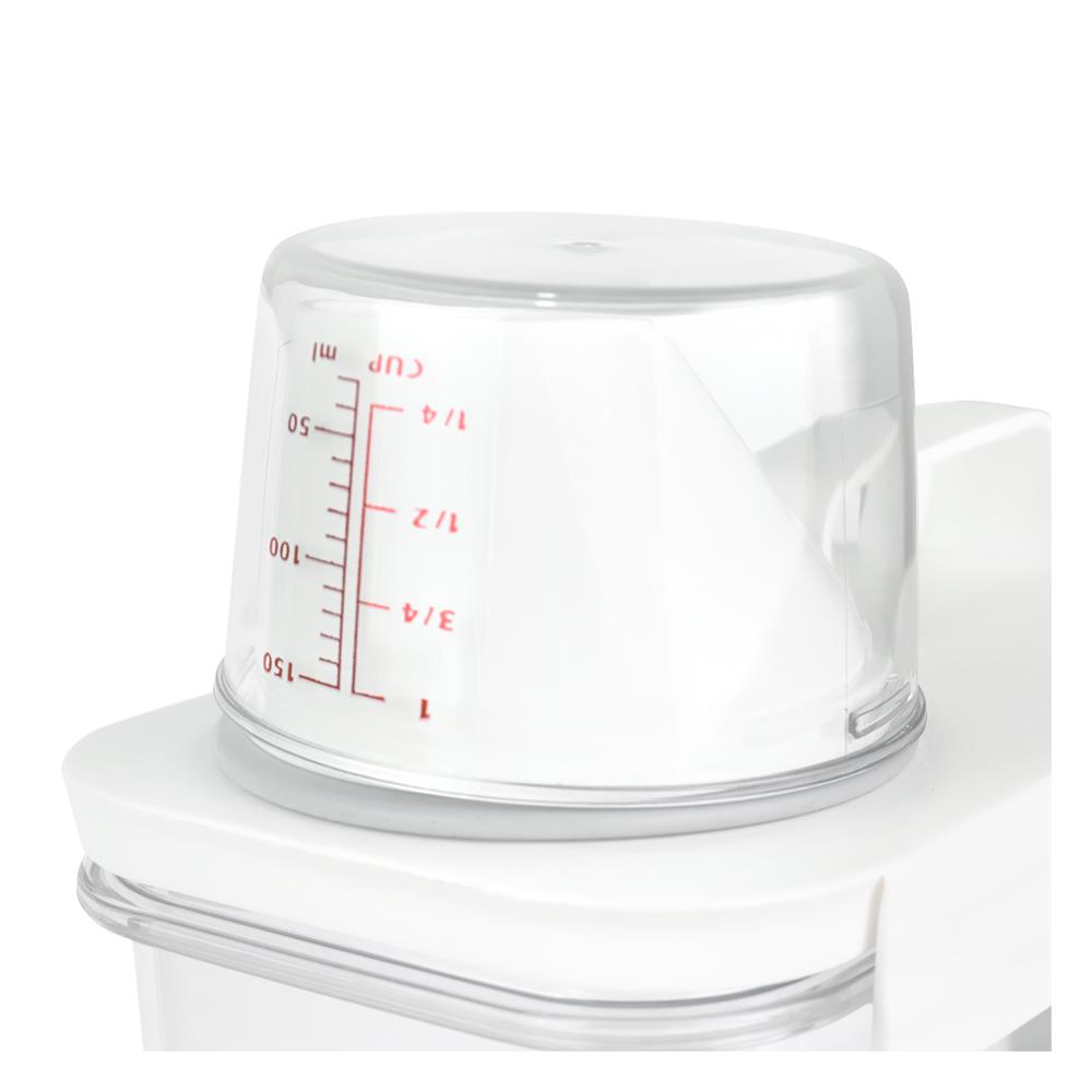 ขวดพลาสติกรีฟิลพร้อมฝาตวง STACKO 2300 มล. 12.6X7.7X29.5 สีขาว