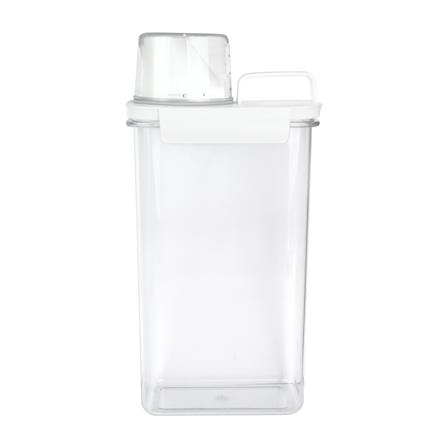 ขวดพลาสติกรีฟิลพร้อมฝาตวง STACKO 2300 มล. 12.6X7.7X29.5 สีขาว_2