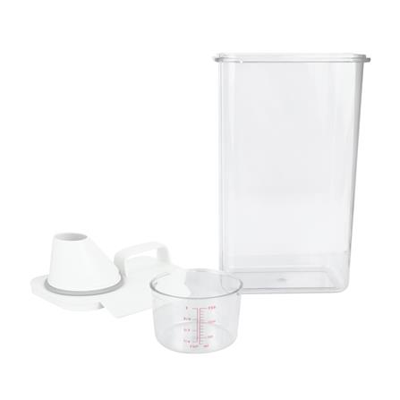 ขวดพลาสติกรีฟิลพร้อมฝาตวง STACKO 2300 มล. 12.6X7.7X29.5 สีขาว_3