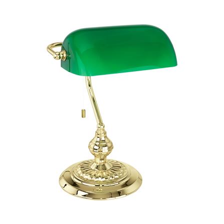 ไฟตั้งโต๊ะ EGLO BANKER สีเขียว/ทอง
