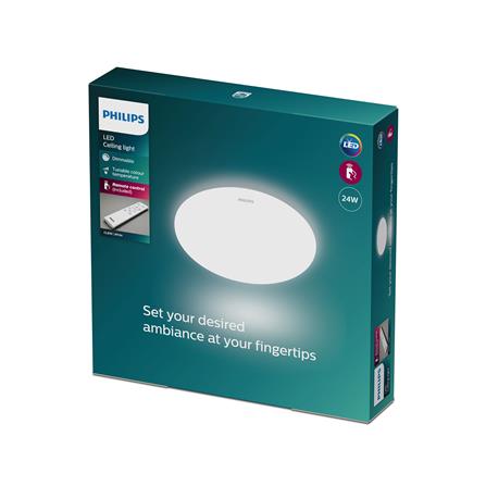 ไฟเพดาน LED PHILIPS CL610 15.5 นิ้ว 24 วัตต์ DAYLIGHT/COOL WHITE/WARM WHITE สีขาว_1