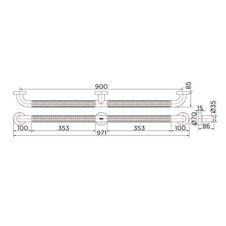 ราวกันลื่น KARAT FAUCET KB-01-851-AB90_3