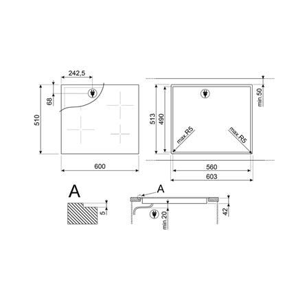 เตาฝังเซรามิก SMEG SE264TD1 60 ซม._3