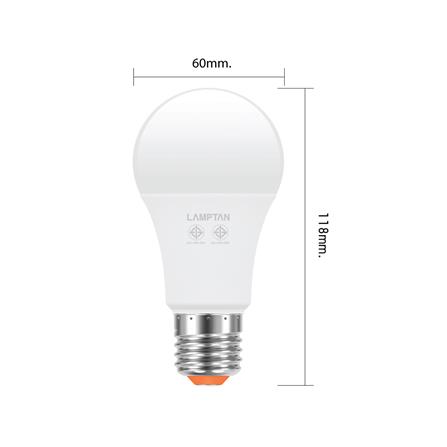 หลอด LED LAMPTAN LIGHT SENSOR 11 วัตต์ WARM WHITE E27_6