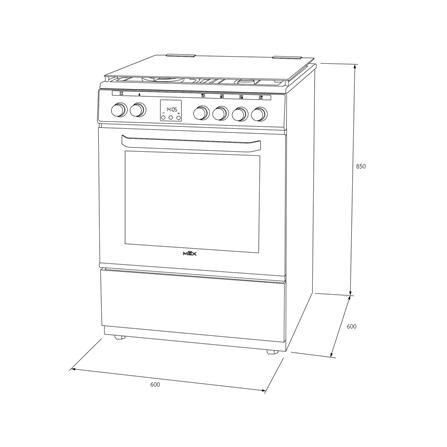 เตาปรุงอาหารแก๊ส MEX CMG469X_4