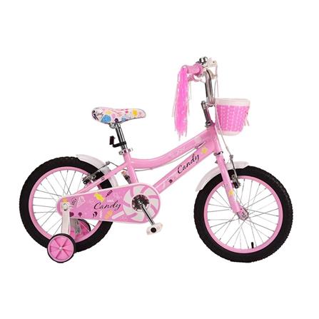 จักรยานเด็ก 16 นิ้ว JOY BICYCLE CANDY สีชมพู