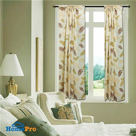 ผ้าม่านสอดหู ME LIVING DON 110X140 ซม. สีครีม_1