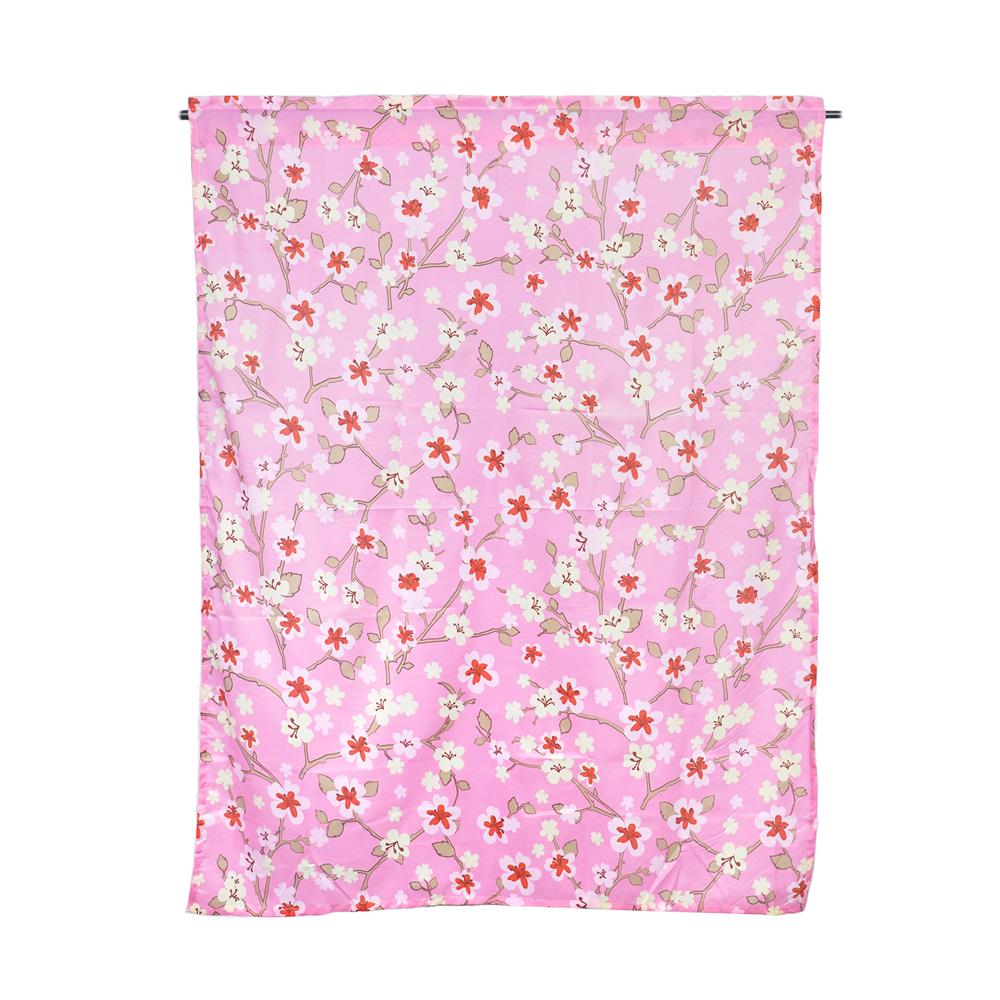 ผ้าม่านสอดหู ME LIVING SAKURA 110X140 ซม. สีชมพู_0