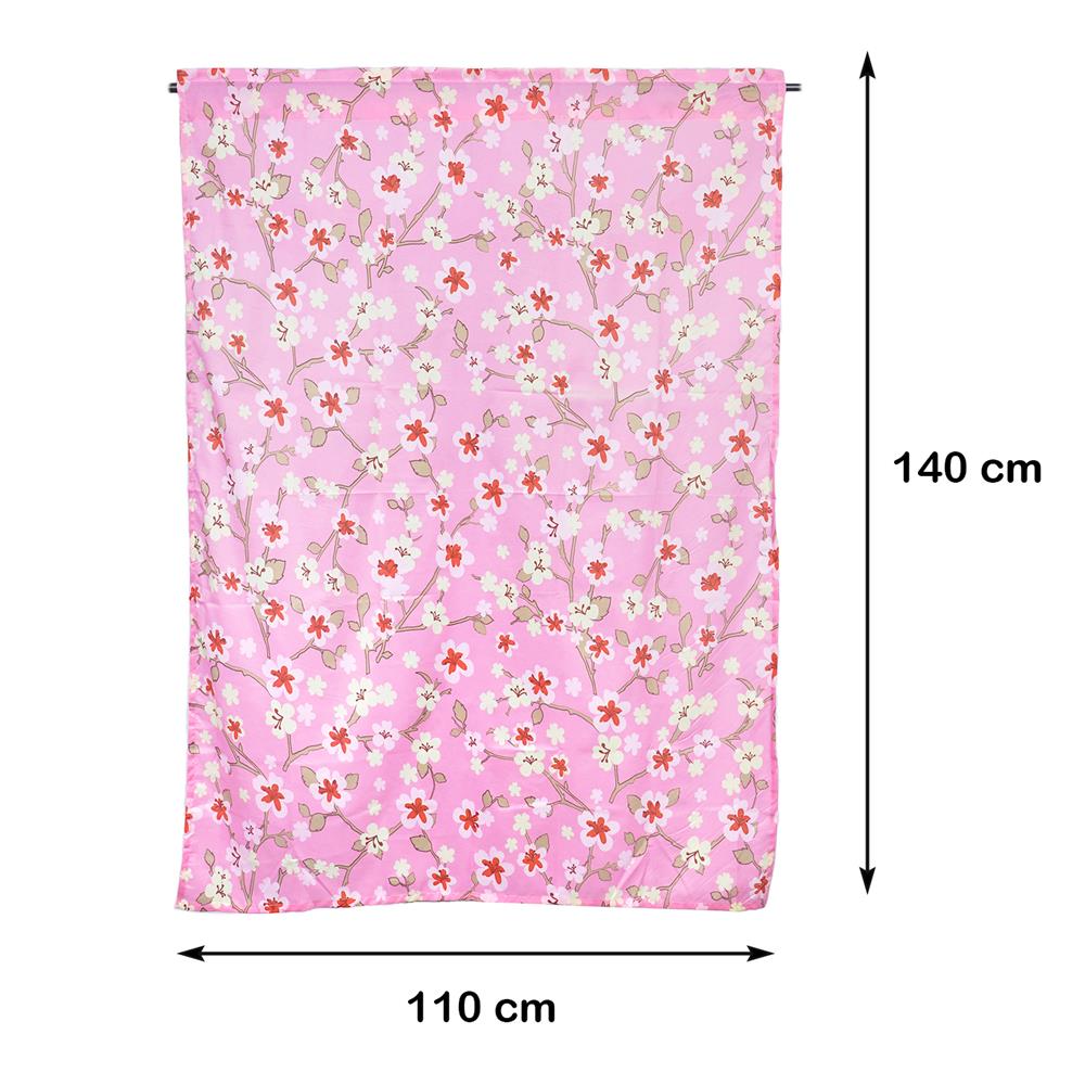 ผ้าม่านสอดหู ME LIVING SAKURA 110X140 ซม. สีชมพู