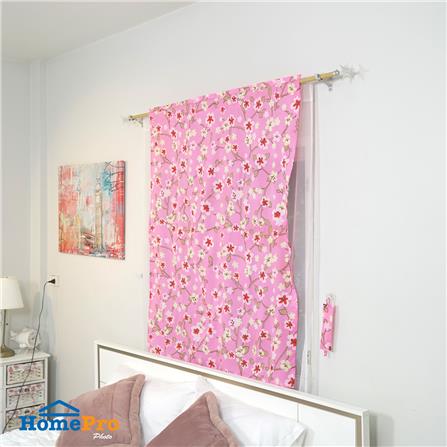 ผ้าม่านสอดหู ME LIVING SAKURA 110X140 ซม. สีชมพู_5
