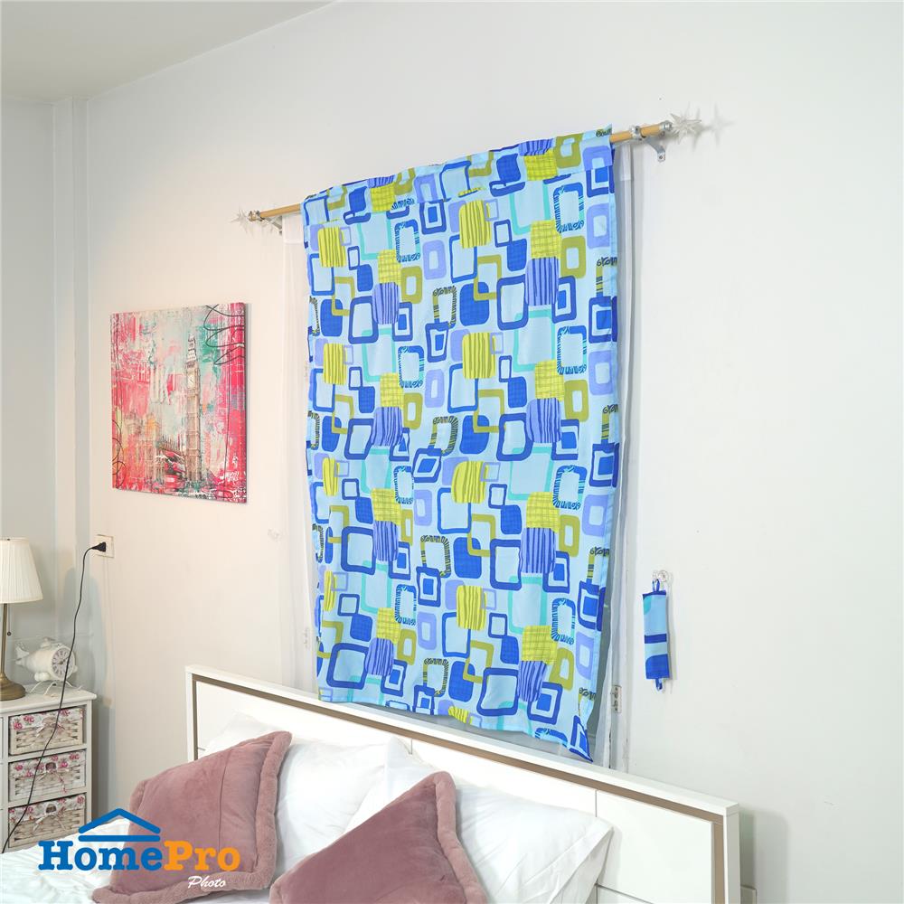 ผ้าม่านสอดหู ME LIVING JAME 110X140 ซม. สีฟ้า