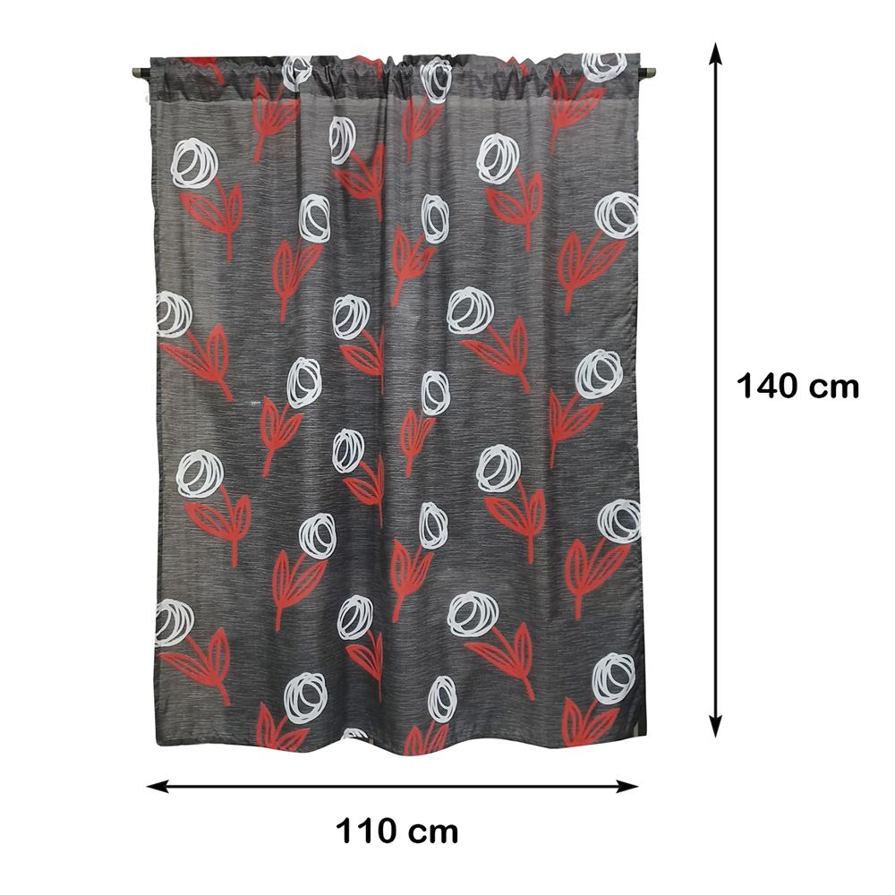 ผ้าม่านสอดหู ME LIVING POPPY 110X140 ซม. สีน้ำตาล