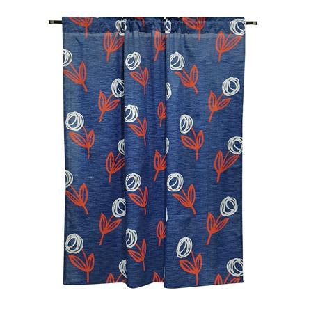 ผ้าม่านสอดหู ME LIVING POPPY 110X140 ซม. สีน้ำเงิน_0