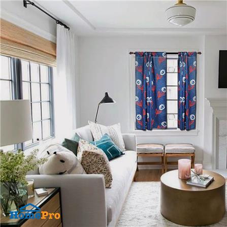 ผ้าม่านสอดหู ME LIVING POPPY 110X140 ซม. สีน้ำเงิน_1