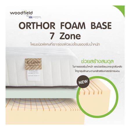 ที่นอน 5 ฟุต WOODFIELD E-HYBRID-S พร้อมหมอนหนุน 2 ชิ้น_8