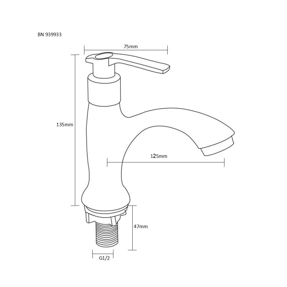ก๊อกอ่างล้างหน้าเดี่ยว BEN BN 939933