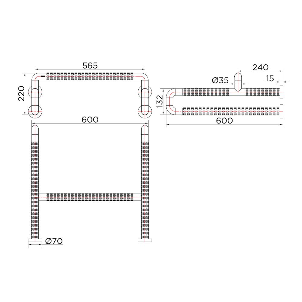 ราวกันลื่น KARAT FAUCET KB-01-836-AB(D)