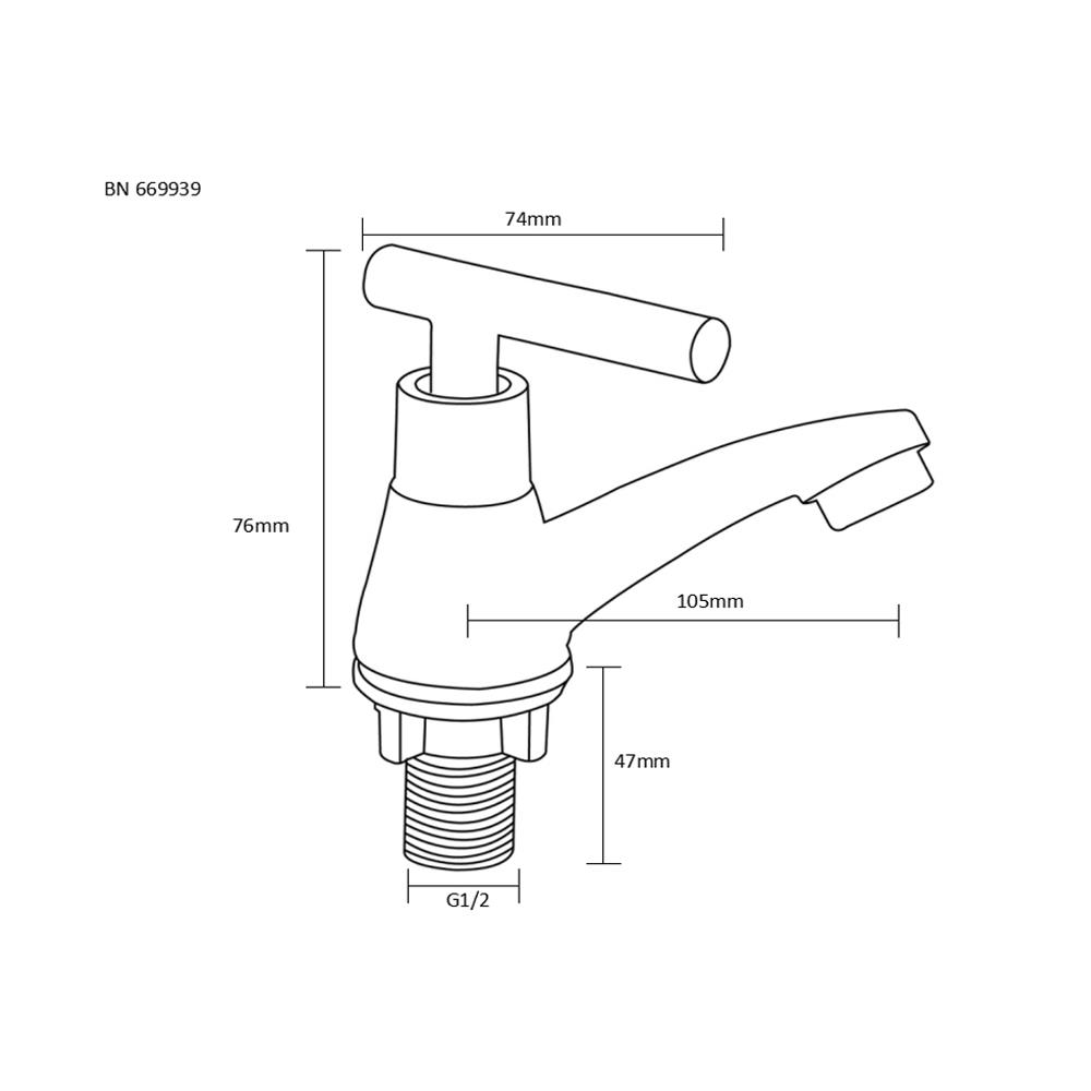 ก๊อกอ่างล้างหน้าเดี่ยว BEN BN 669939