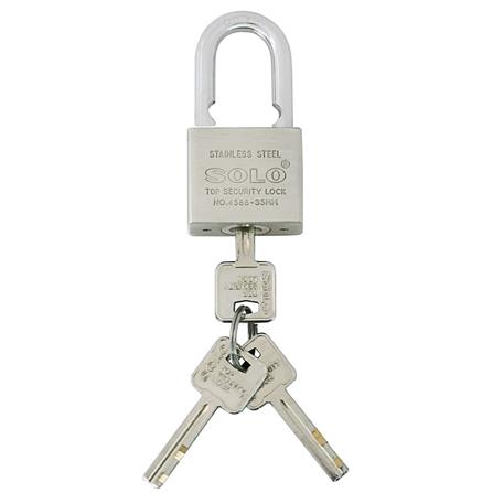 กุญแจลูกปืน SOLO 4588 35 มม. สีสเตนเลส_1