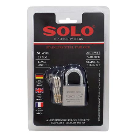 กุญแจลูกปืน SOLO 4588 35 มม. สีสเตนเลส_2