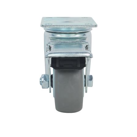 ลูกล้อ TPR DEXZON แป้นหมุน มีเบรก 3 นิ้ว สีเทา_2