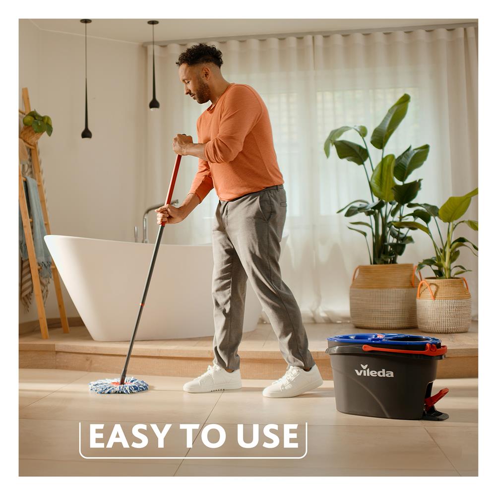 ชุดอุปกรณ์ถังปั่นพร้อมไม้ม็อบ VILEDA H2PRO