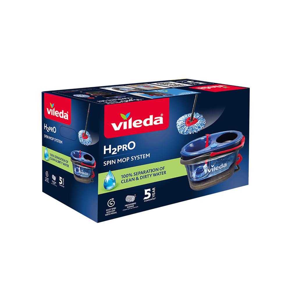 ชุดอุปกรณ์ถังปั่นพร้อมไม้ม็อบ VILEDA H2PRO