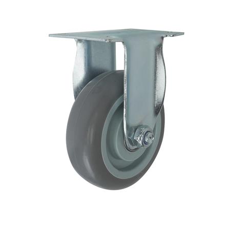 ลูกล้อยาง TPR DEXZON แป้นตาย ไม่มีเบรก 4 นิ้ว สีดำ_1